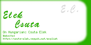 elek csuta business card